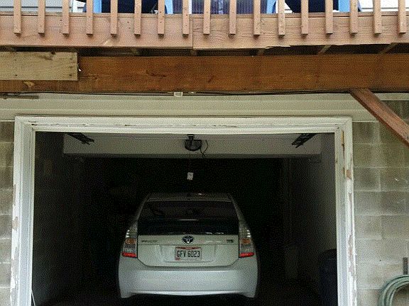 Garage and Balacony
