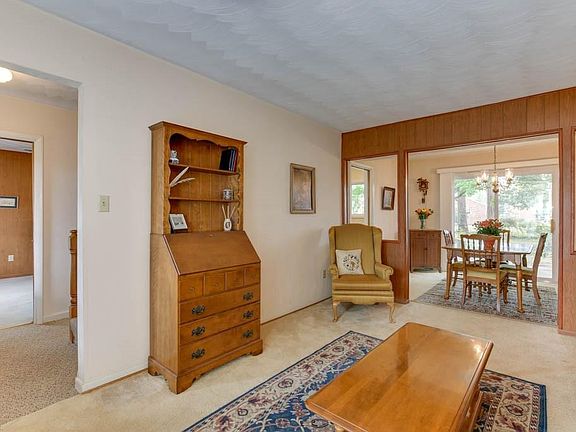 Front foyer to the left as you come into the living area