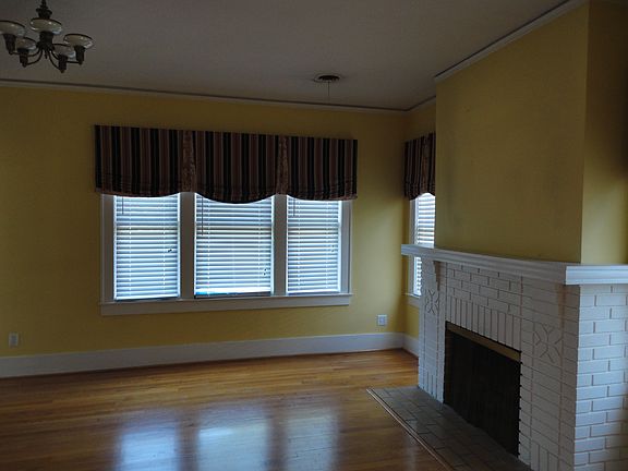Large living room and fireplace