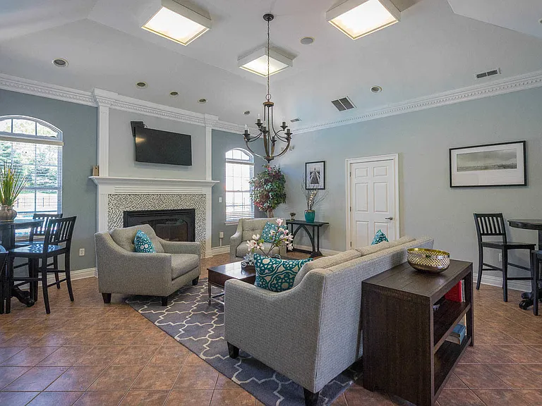 Community Room with Fireplace and Wi-Fi