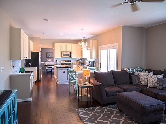 Open floor plan flows into the family room! Those hardwoods gleam!