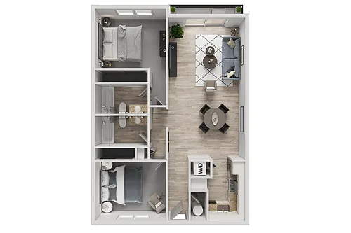 Floor plan 2X2 B