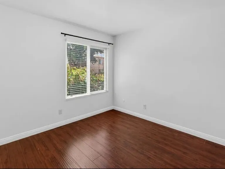 Bedroom looking in from door with fresh paint!