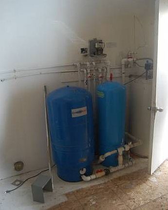 Pressure system pump shed
