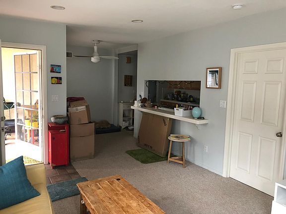 Living room looking towards kitchen