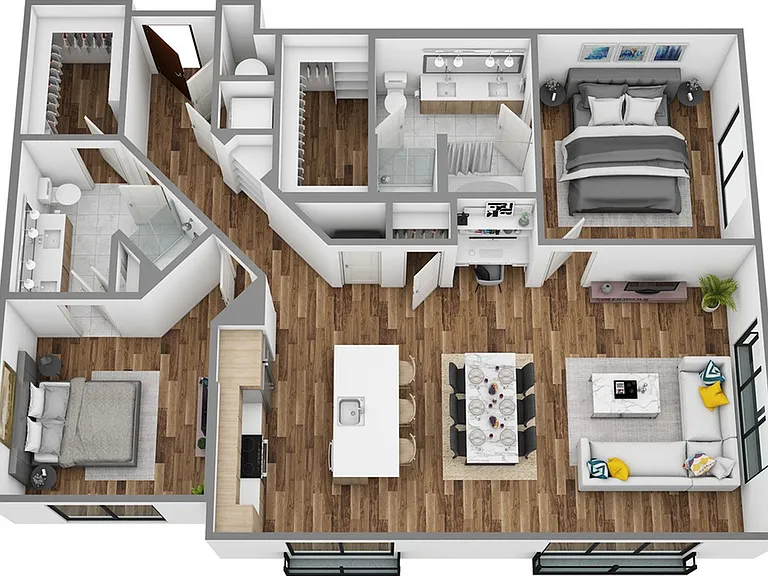 I 2bed/2bath I 2bed/2bath