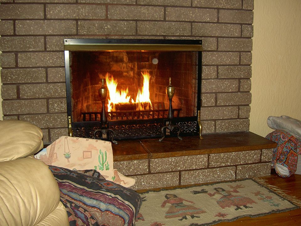 fireplace / hardwood floors