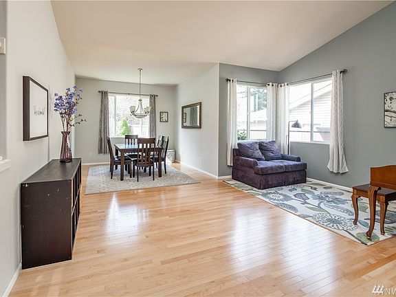 Living room and adjacent formal dining room