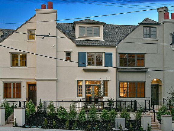 The townhome at twilight!