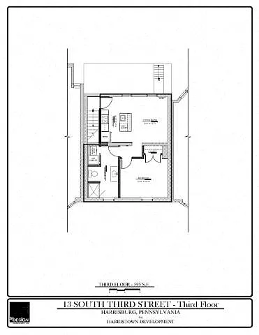 Floor plan SOMA II 13S- 301 - 1 Bedroom - 1 Bathroom
