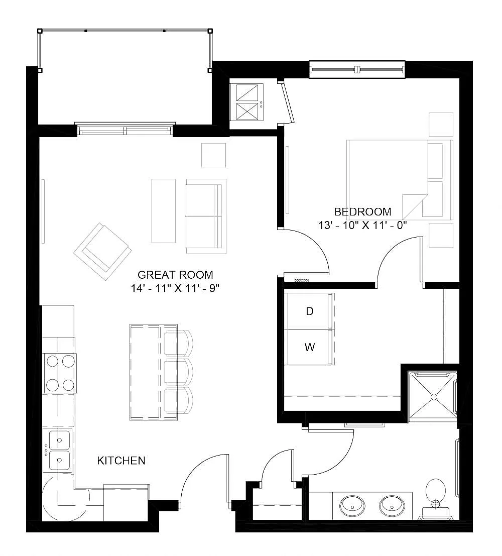 Floor plan The Logan A (B2A)