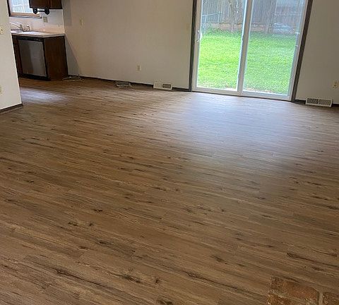 Separate dining area for large gatherings.