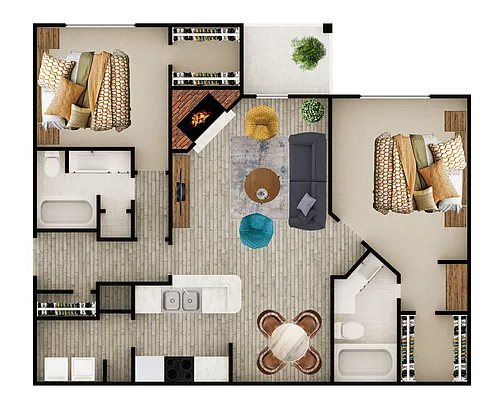 Floor plan 1800 B1S