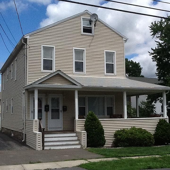 New siding and Trex decking on a beautiful front porch.