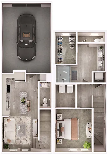Floor plan A7 Townhome