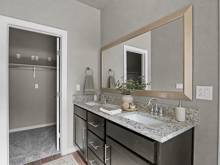 Virtually Staged Primary Bath