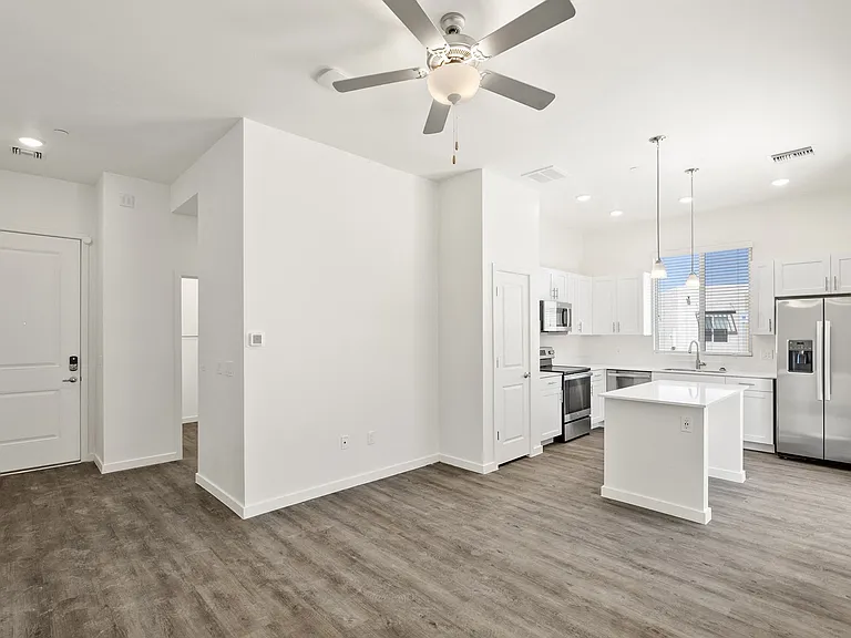 Living Room & Kitchen - One Bedroom Catalina Floorplan
