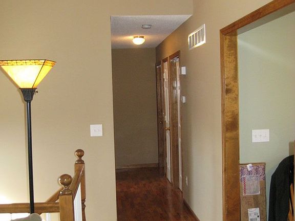 Oak down the hall to the bedrooms