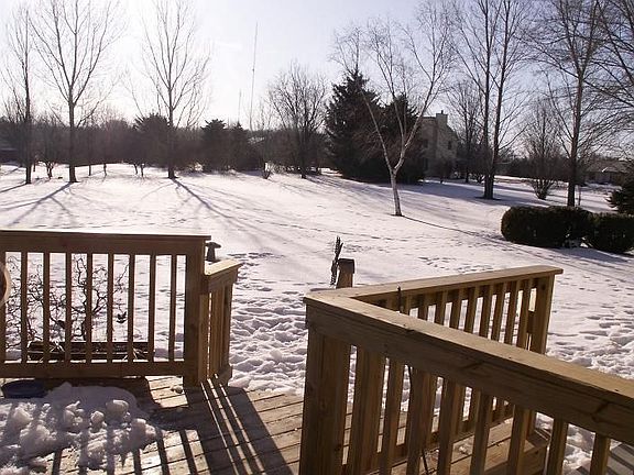 New deck and backyard