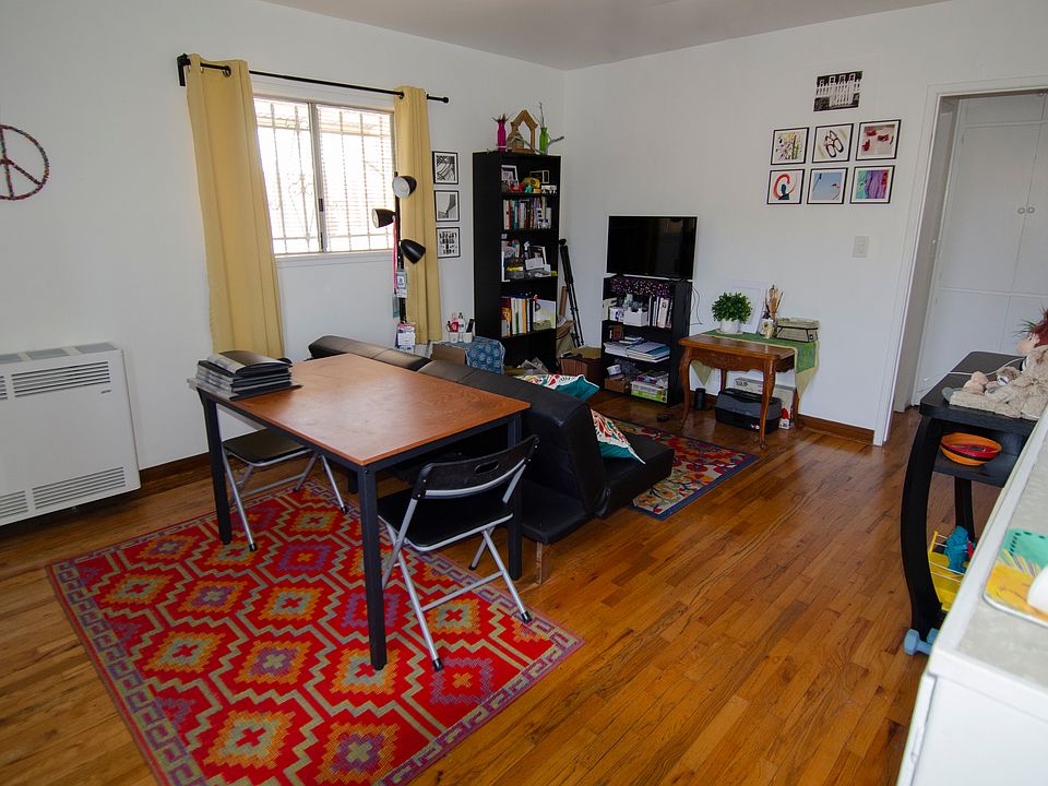 Living room from kitchen entrance.