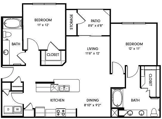 Floor plan B2