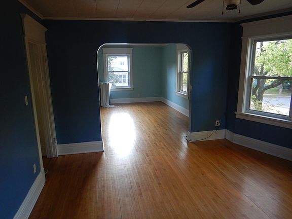 View of the living room from the dining room