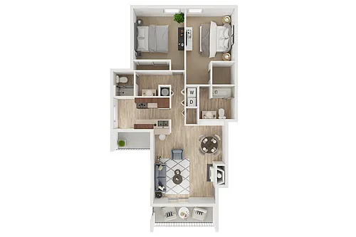 Floor plan 2X2 C