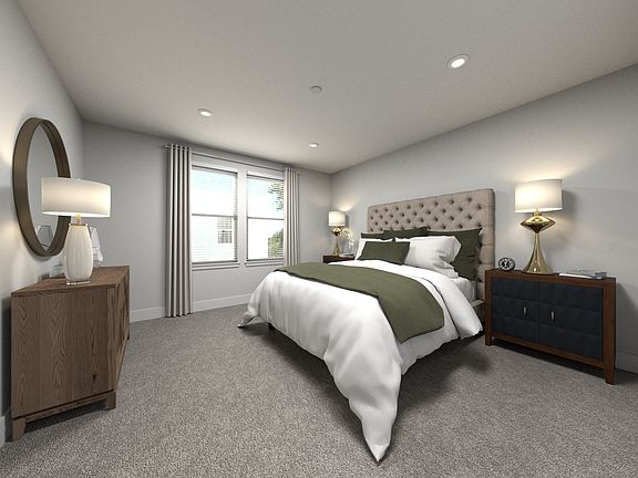 Virtually Staged Primary Suite