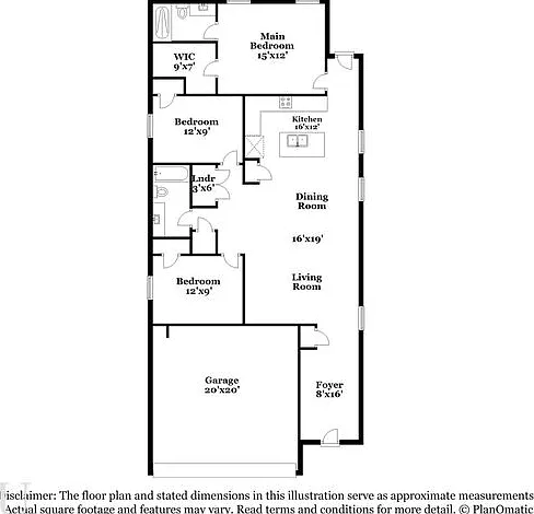 3 bed, 2.0 bath, 1401 sqft, $1,735 — Photo 3