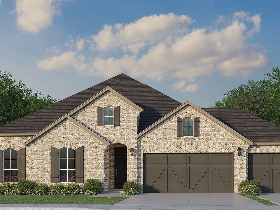 Plan 1681 Elevation A with 3rd Car Garage