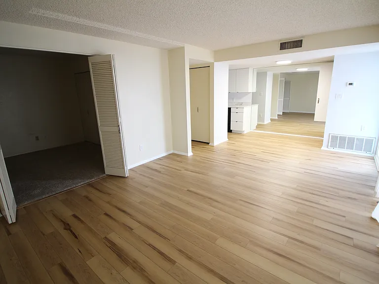 Living room, dining area