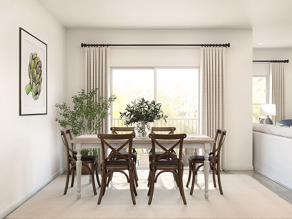 Dining area near kitchen