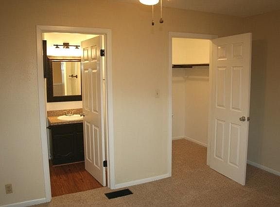 Large walk in closet and remodeled bathroom