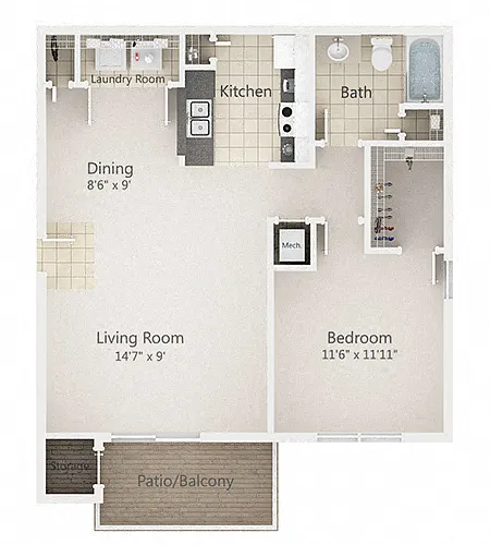Floor plan 1A Floor Plan