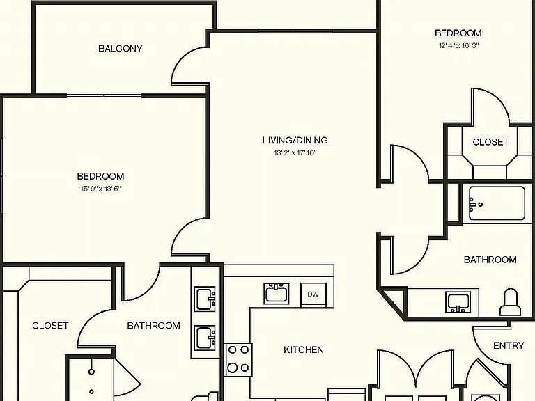 Experience the flow of this modern apartment design, offering ample space and style. Experience the flow of this modern apartment design, offering ample space and style.