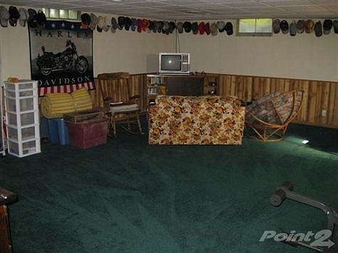 Rec room in the basement