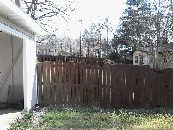 Fenced yard