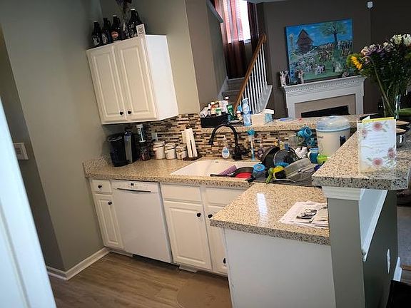 open kitchen into living room