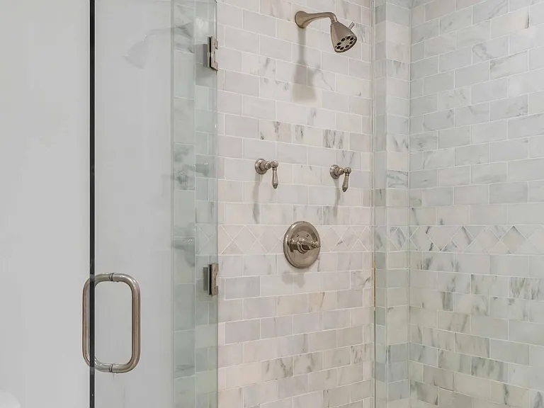 Master bath full tile shower.