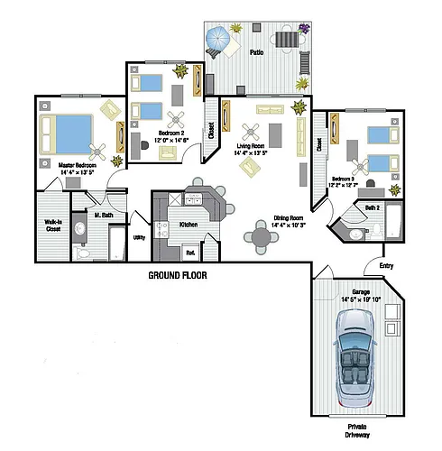 Floor plan Normandy Villa
