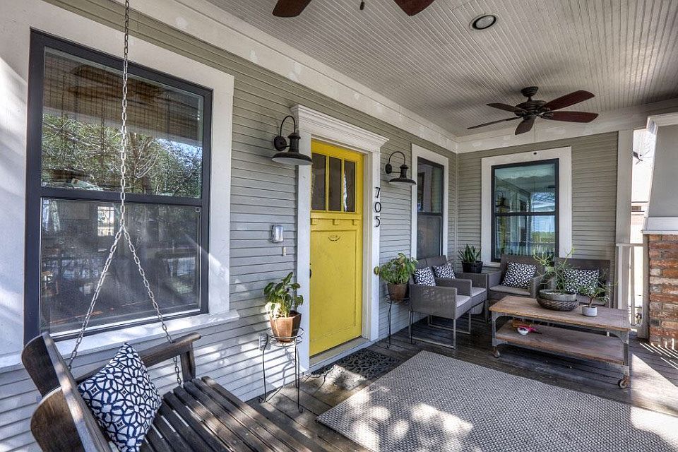 Beautiful porch with fans