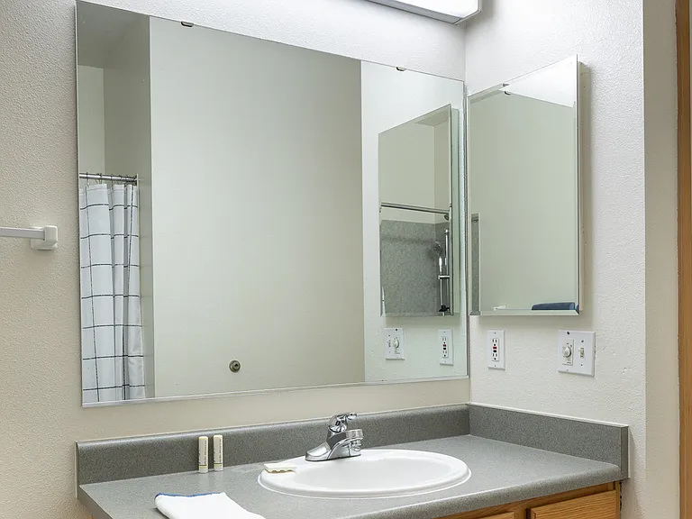 Bathroom with Built-In Medicine Cabinet
