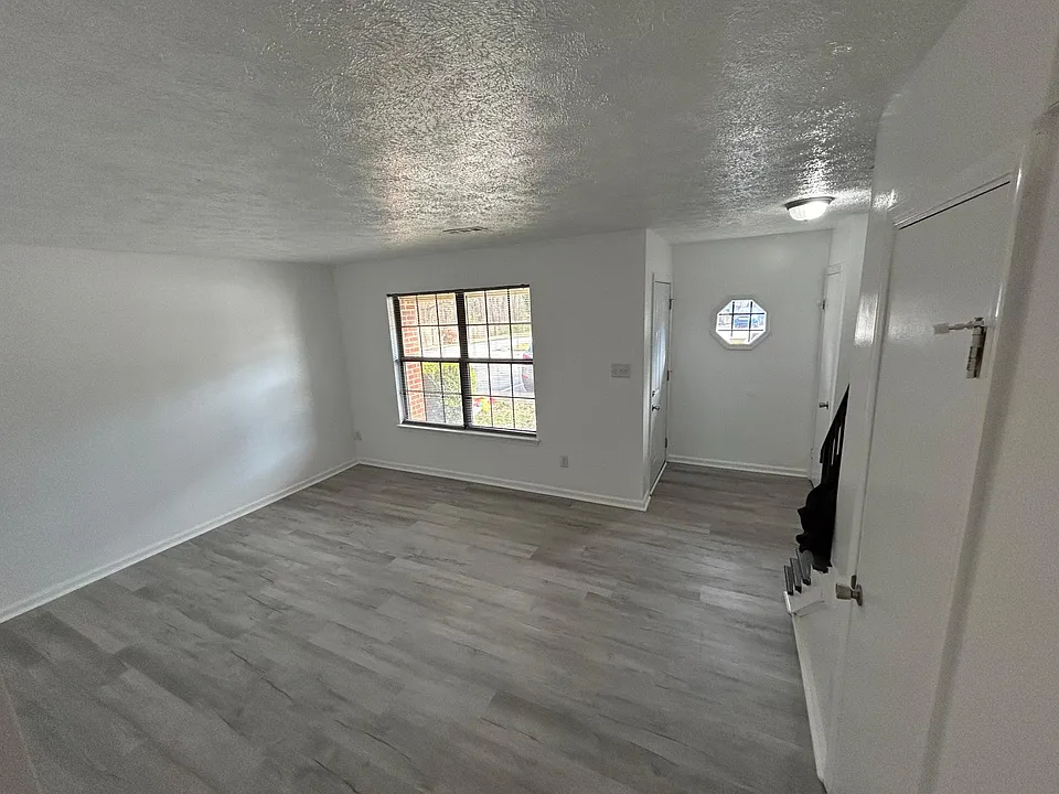 View of front room and front door.