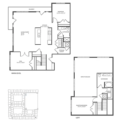 Floor plan B2-1L