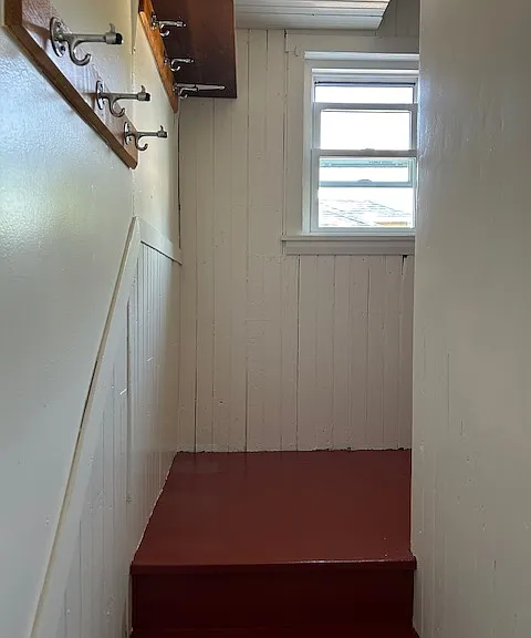 Stairway off Kitchen to Attic