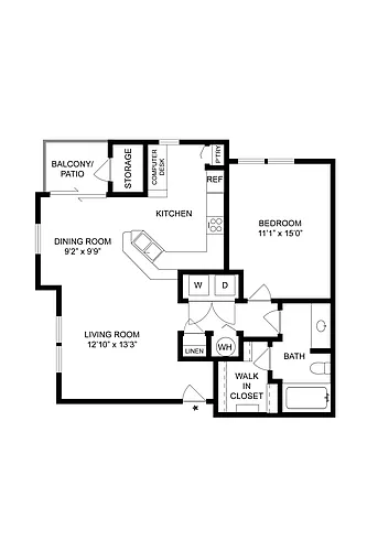 Floor plan Willow Wood