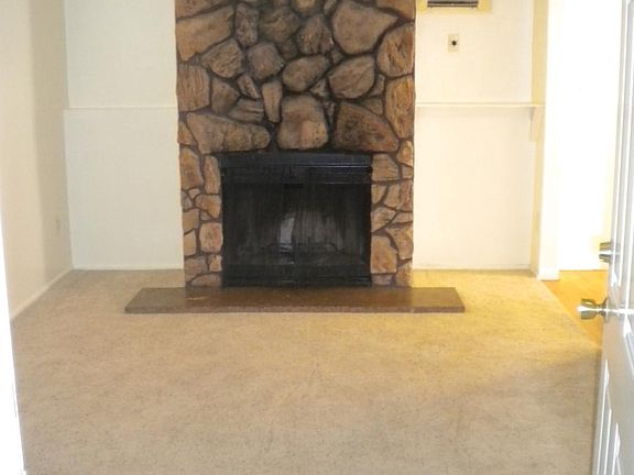 Living room with fireplace