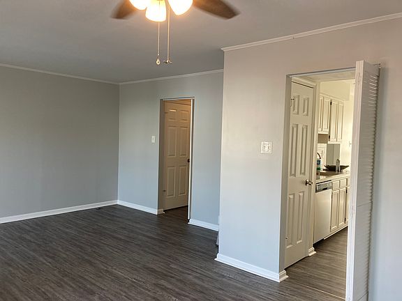 Living room into kitchen