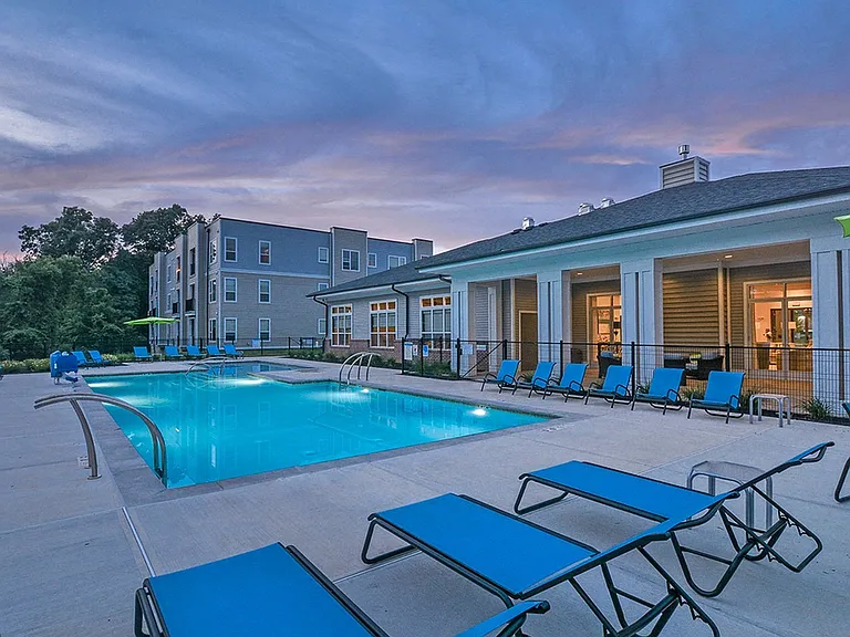 Pool Area at Night