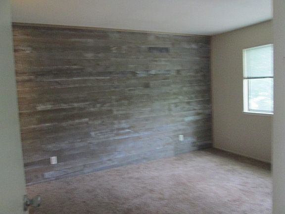 Master bedroom feature wall